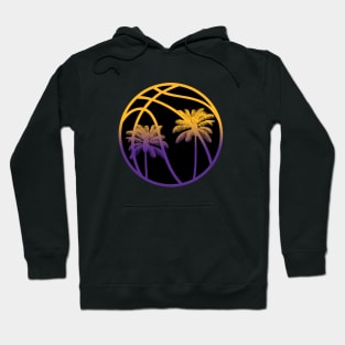 LA Palm Tree Basketball - Black Hoodie